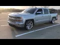 2016 silverado dropped lowered INEZ IHC kit with 24 replica wheels