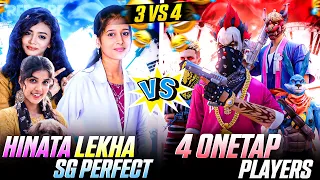😡Revenge Match😡| Hinata X lekha X Sg Vs 4 Pro Players| Best Clash Squad 3 vs 4  Match |FreeFireTamil