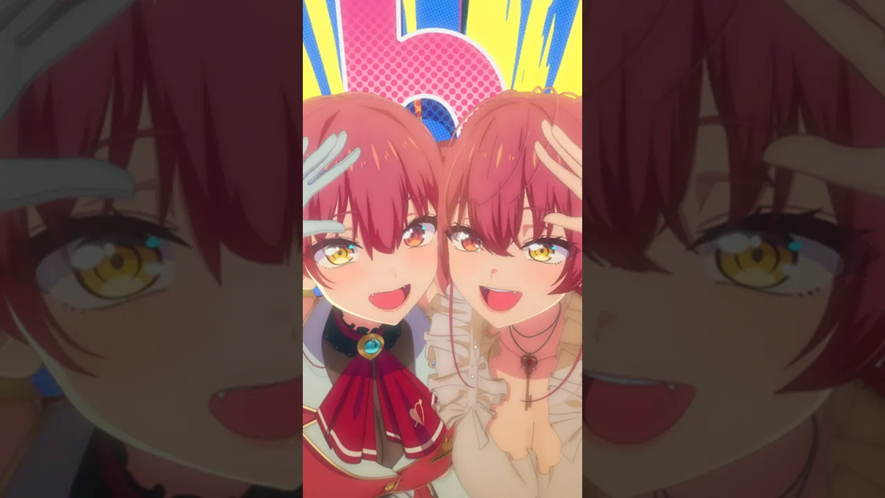 【アニメ】ふたりのマリン船長!?どっちがカワイイ？❤#shorts