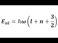 Spherical Quantum Harmonic Oscillator Schrodinger Equation Quantum Mechanics