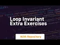 loop invariant extra exercises
