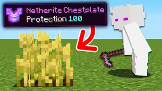 minecraft but farming drops are op items
