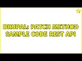 Drupal Patch method sample code REST API