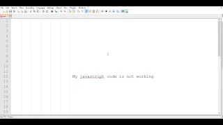 My javascript code is not working