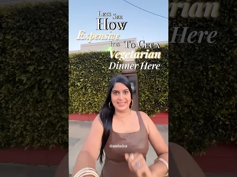 How Expensive Is a Vegetarian Dinner at Rihanna & Kim Kardashian’s Fav Spot | Anisha Dixit | #shorts