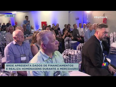 BRDE apresenta dados de financiamentos e realiza homenagens durante a MercoAgro