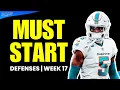 5 Must Start Defenses for 2024 Fantasy Football Week 17