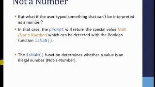 8 isNAN method in JavaScript