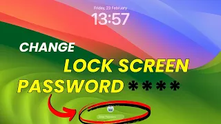 Change Lock Screen Password in Mac MacBook Air Pro