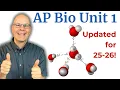 AP Bio Unit 1 Chemistry of Life Review Crush your unit test