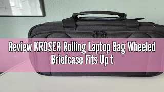 Review KROSER Rolling Laptop Bag Wheeled Briefcase Fits Up to 17 3 Inch Laptop Water-Proof Overnight