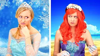 MAGIC PRINCESSES AT SCHOOL! Funny School Situations & Types of Princesses by Kaboom Zoom