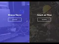 create a split landing page with html css js for beginners