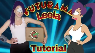 turanga leela makeup and costume tutorial easy futurama cosplay halloween diy