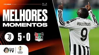 MELHORES MOMENTOS: JUVENTUS 5 X 0 NEC NIJMEGEN | EUROPA LEAGUE 26/27 | 1ª RODADA