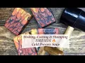 Making Pointy Swirl fire inspired FIRESIDE Aloe Vera Coconut Milk Soap Ellen Ruth Soap