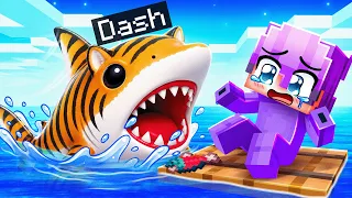 I Pretended to be BABY TIGER SHARK on a One RAFT!