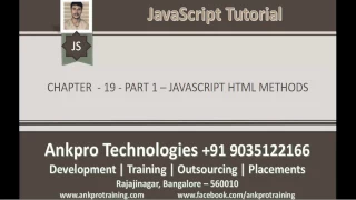JavaScript for beginners - Chapter 19