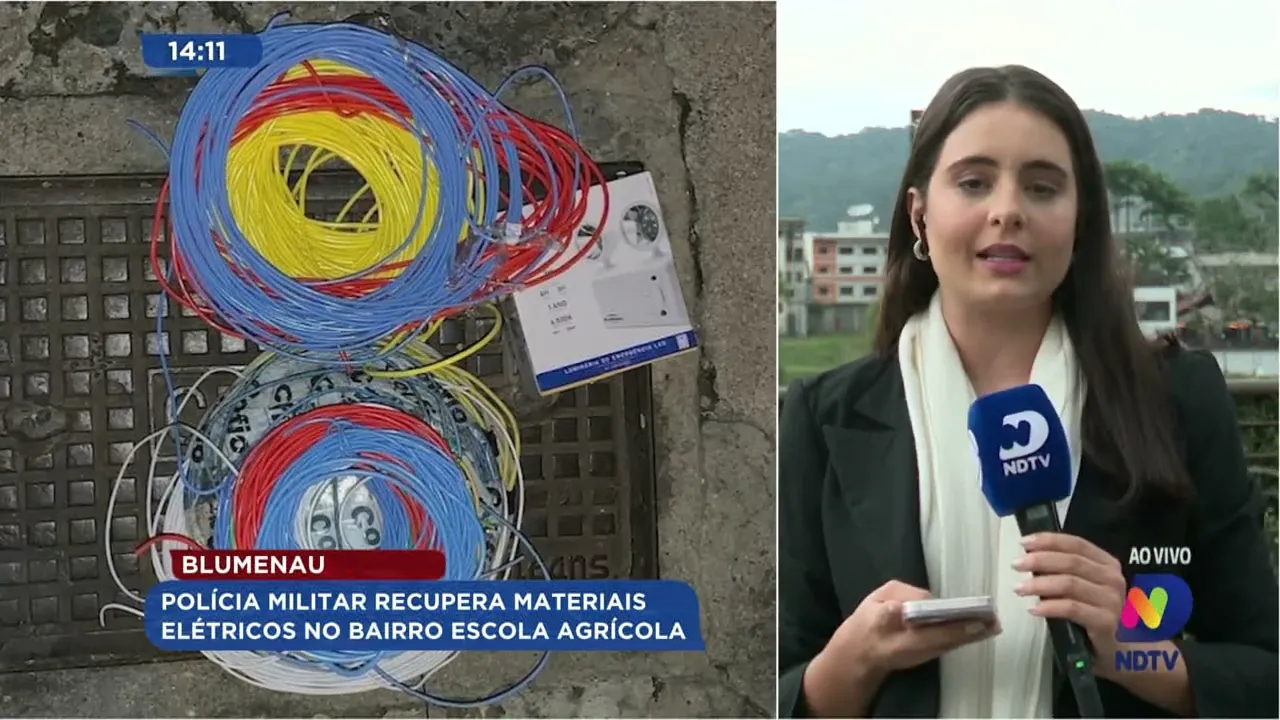 Polícia Militar recupera materiais elétricos no bairro Escola Agrícola