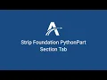 08 Section Strip Foundation PythonParts in ALLPLAN