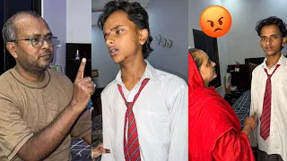 Zeeshan School Se Bunk Marke Ghumne Nikal Gaya 😳 Papa Ne Pakad Liya 😡 Gussa Aagaya Papa Ko!!