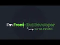 CSS Creative Text Animation Effects Amazing Animated Text using Html CSS