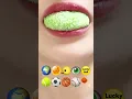 Download Lagu asmr EMOJI FOOD JELLY eating sounds(sped up)