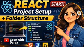 How to Setup React Project using Vite React for Beginners Folder Structure Explained Episode 1