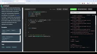Coderbyte Hamming Distance Easy Solution with JavaScript