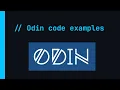 Odin Intro 3 3 - Code Examples
