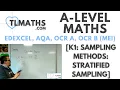 A-Level Maths K1-07 Sampling Methods Stratified Sampling