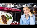 Eating at Gallaghers Steakhouse BEST STEAKHOUSE in NYC
