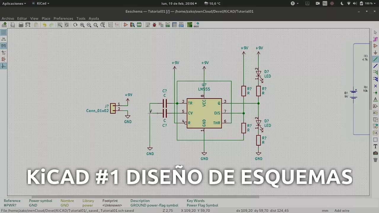 KiCAD #1 - Primeros pasos y diseño de esquemas