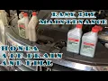 How I drain and fill my Honda Odyssey s transmission fluid to make it last for forever