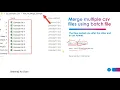 How to Merge Multiple CSV files into one using Batch Script Excel Tricks