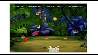 CATCH THE FRUIT GAME IN JAVASCRIPT WITH SOURCE CODE