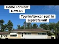 Home for Rent in Newark DE near hospital and University of Delaware