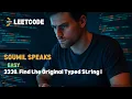 3330 Find the Original Typed String I Leetcode Python in Tamil Soumil Speaks
