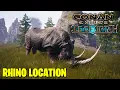 WHERE TO FIND RHINOS IN CONAN EXILES ISLES OF SIPTAH