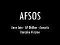 Download Lagu AFSOS | Anuv Jain - AP Dhillon | Acoustic Karaoke With Lyrics | Only Guitar Chords...