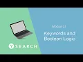 Keywords and Boolean Logic