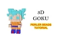 Goku Dragonball 3D Hama Beads Perler Artkal tutorial how to