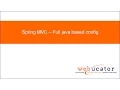 Spring C - Full java based config