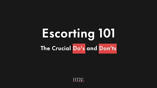 Escorting 101 The Crucial Do s and Don ts
