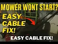 Easy Fix for Troy Bilt TB240 Mower Safety Start Control Cable DIY Repair