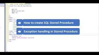 SQL Stored Procedures Syntax Try Catch Coding Era