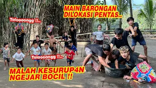 Download BOCIL - BOCIL SAMPE KABUR SEMUA !!  Serunya main barongan di lokasi pentas GWSM MP3