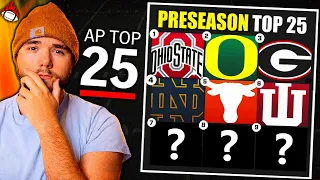 Predicting the 2026 College Football AP Preseason Top 25
