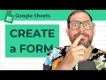 How To Create a Google Form In Google Sheets