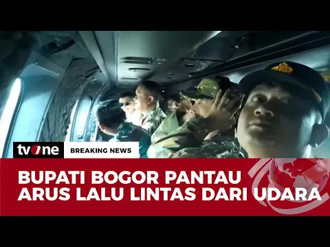 Bupati Bogor Pantau Arus Mudik Dari Udara